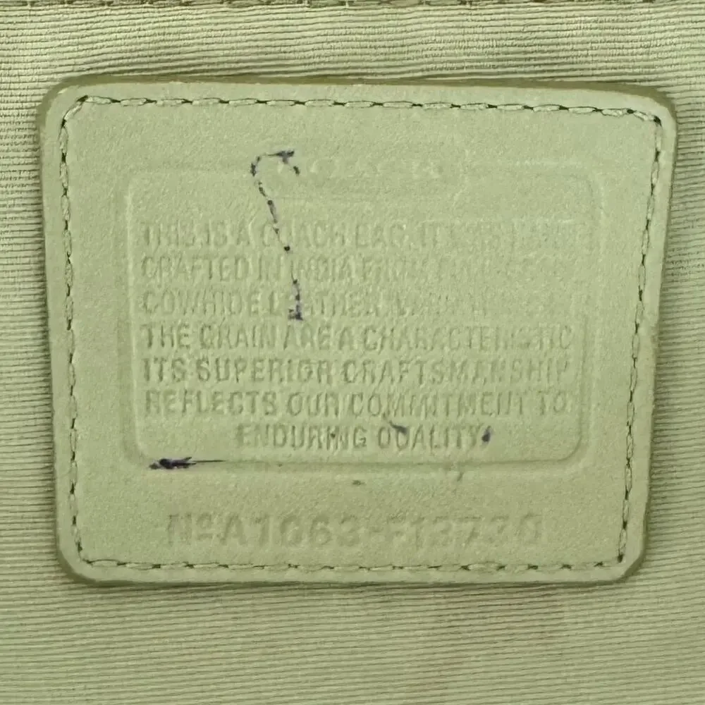 Coach Soho Pleated Leather Shoulder Bag Lime Mint Green F13730